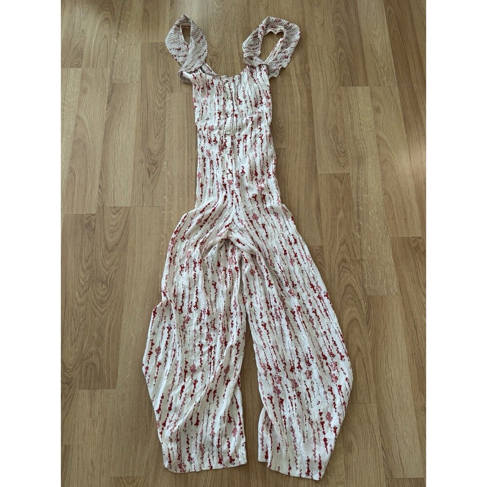 Tara Jarmon Cherry Blossom Print Caitlyn Jumpsuit Size 42 US 10